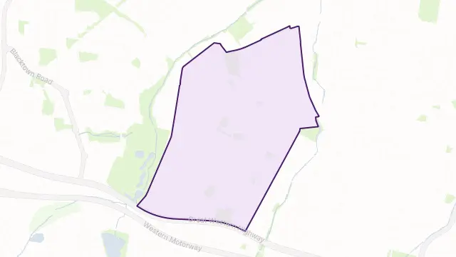 Girraween Area Boundary Map