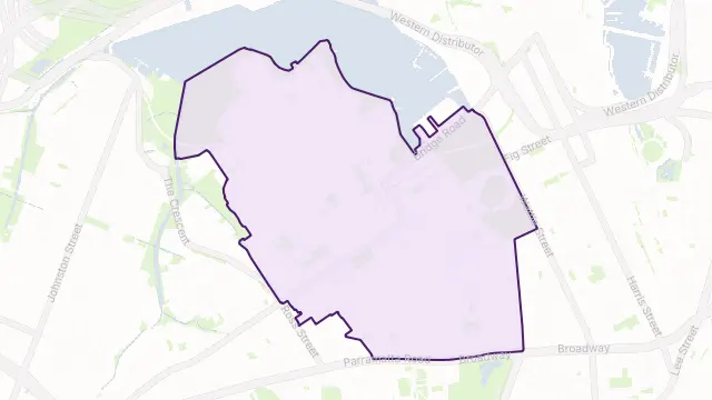 Glebe Area Boundary Map