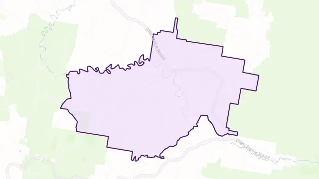 Glen Alice Area Boundary Map