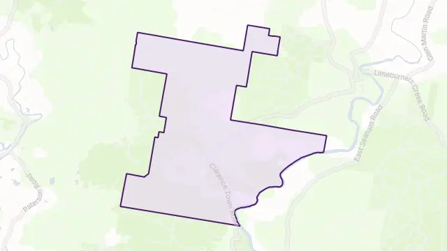 Glen Oak Area Boundary Map