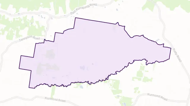 Glossodia Area Boundary Map