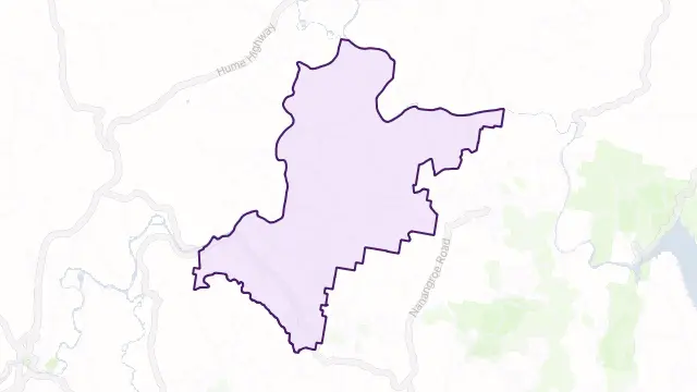Gobarralong Area Boundary Map