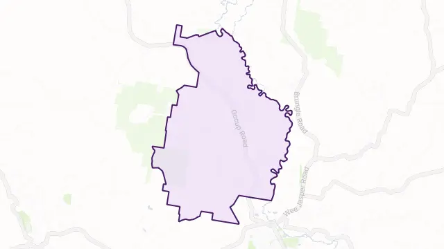 Gocup Area Boundary Map