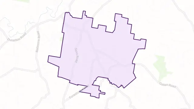 Gollan Area Boundary Map