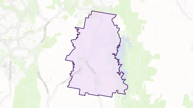 Googong Area Boundary Map