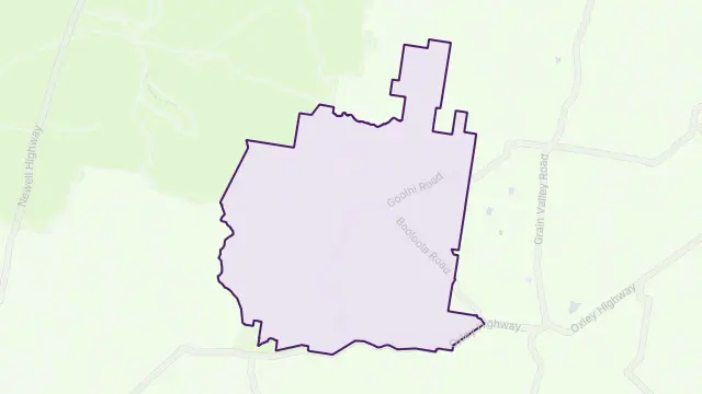 Goolhi Area Boundary Map