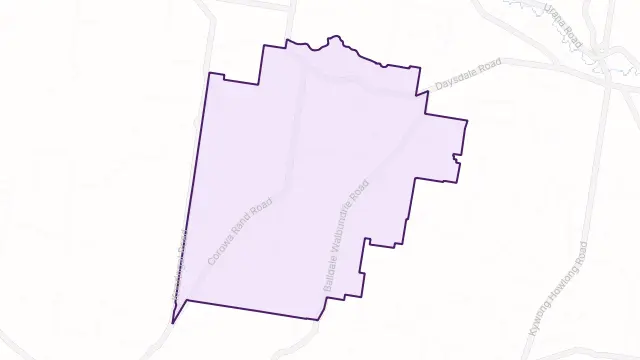 Goombargana Area Boundary Map