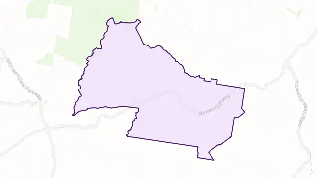 Gowang Area Boundary Map