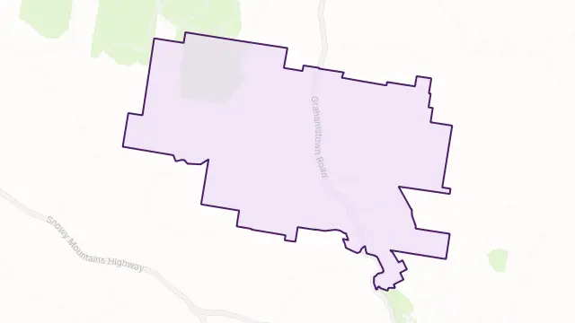 Grahamstown Area Boundary Map