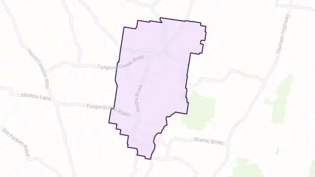 Greenethorpe Area Boundary Map
