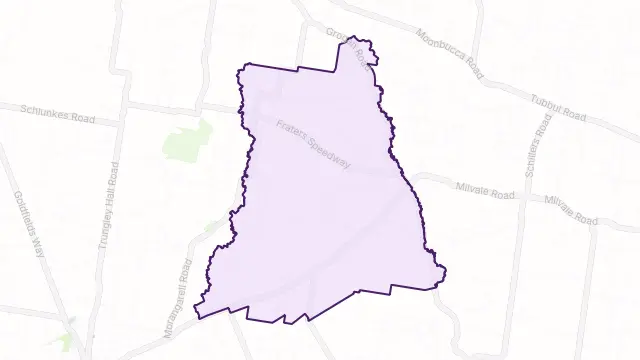 Grogan Area Boundary Map