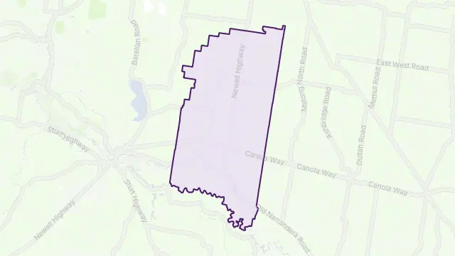 Grong Grong Area Boundary Map