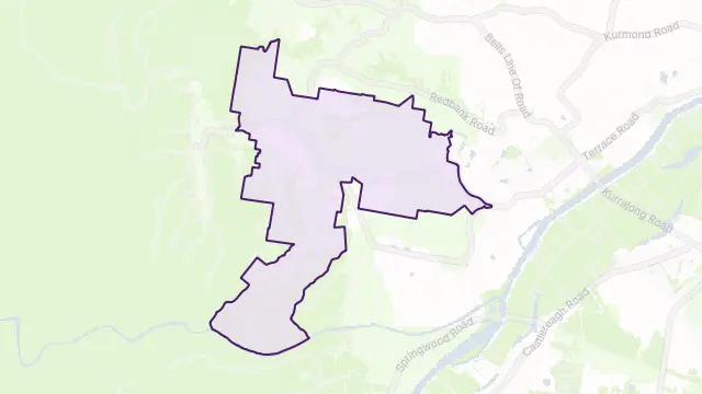 Grose Vale Area Boundary Map