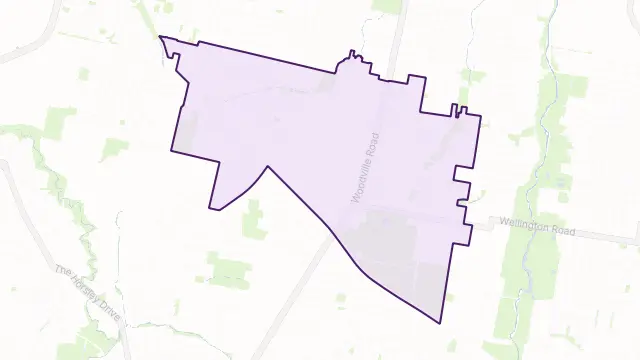Guildford Area Boundary Map