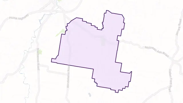 Gundary Area Boundary Map