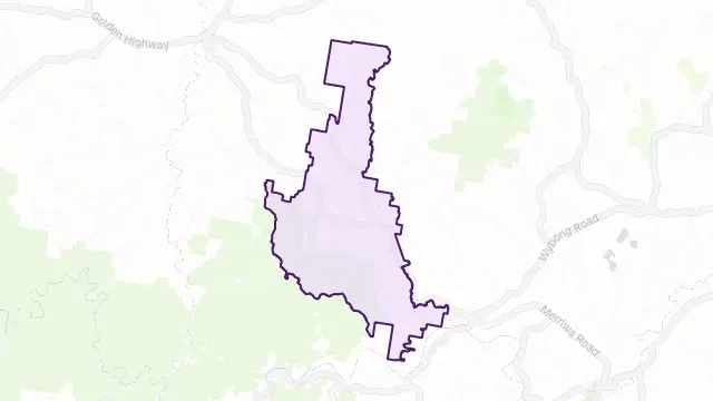 Gungal Area Boundary Map