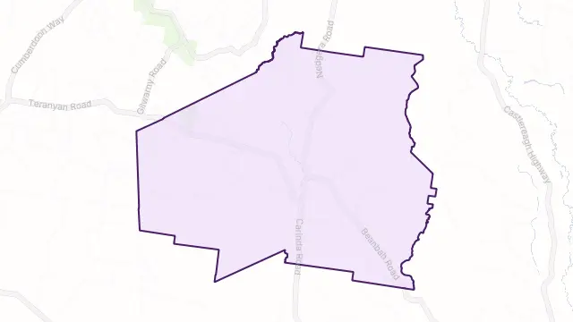 Gungalman Area Boundary Map