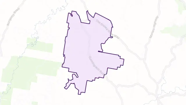Gunningrah Area Boundary Map