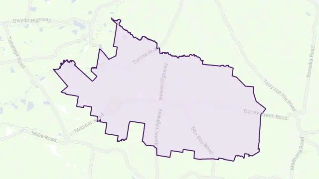 Gurley Area Boundary Map