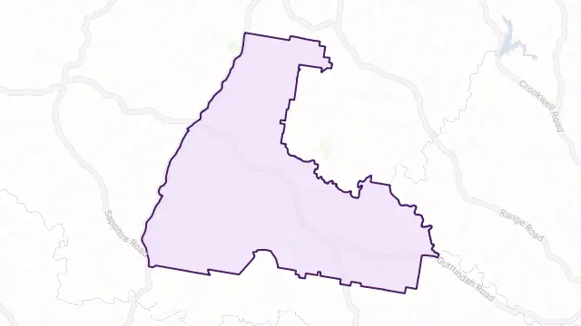 Gurrundah Area Boundary Map
