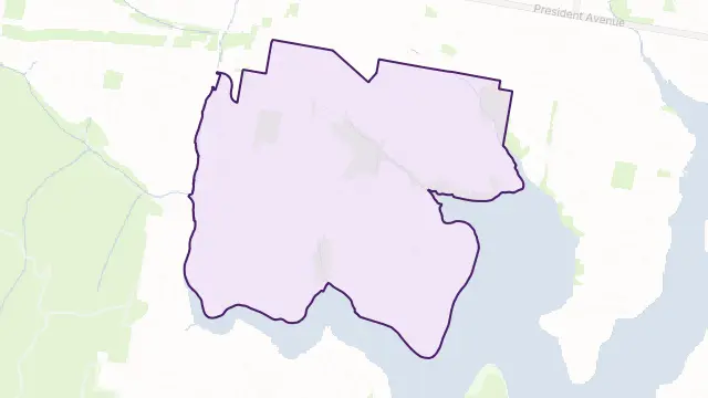 Gymea Bay Area Boundary Map