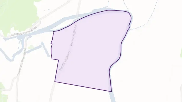 Hacks Ferry Area Boundary Map