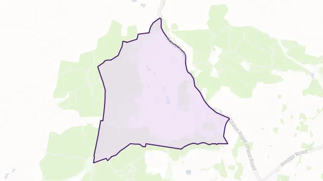 Hamilton Valley Area Boundary Map