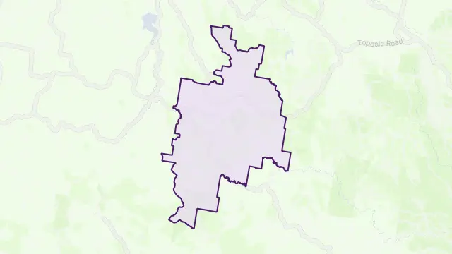 Hanging Rock Area Boundary Map