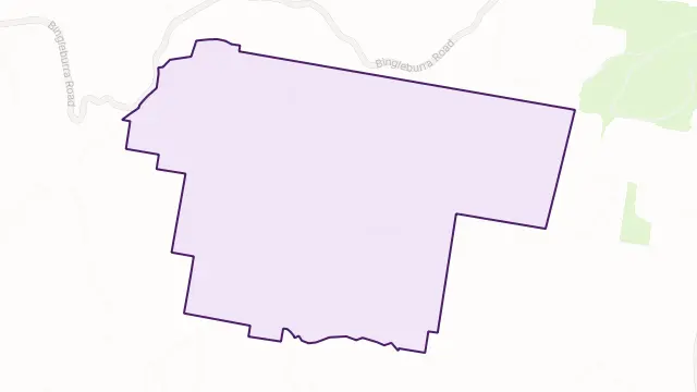 Hanleys Creek Area Boundary Map