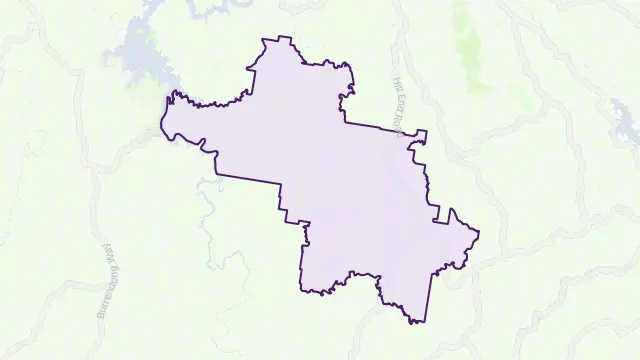 Hargraves Area Boundary Map