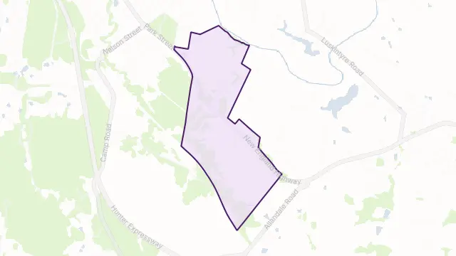 Harpers Hill Area Boundary Map