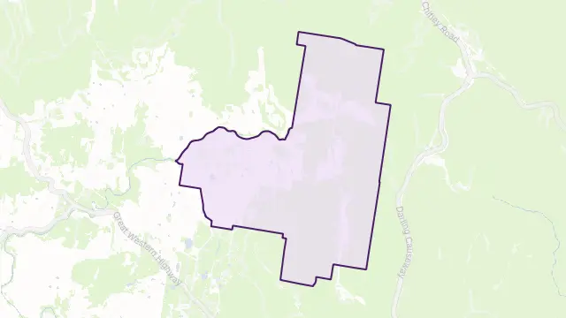 Hartley Vale Area Boundary Map
