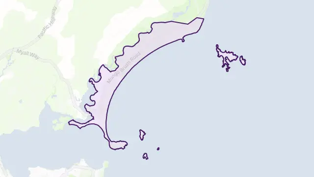 Hawks Nest Area Boundary Map