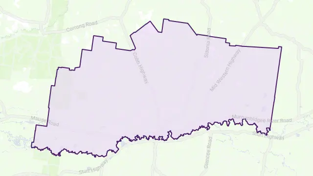 Hay Area Boundary Map