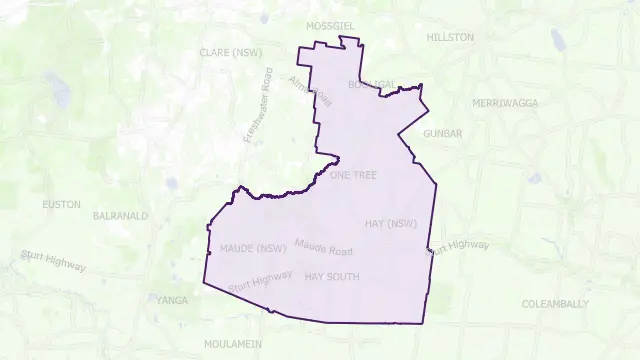 Hay Area Boundary Map