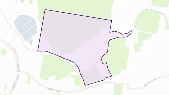 Hermitage Flat Area Boundary Map