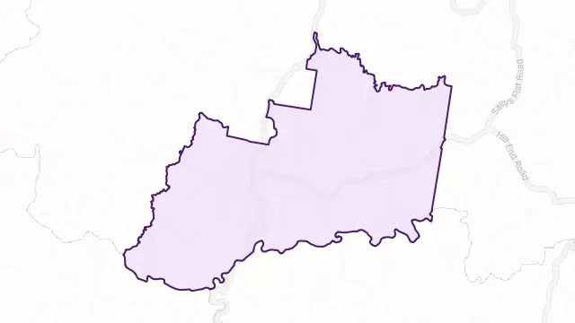 Hill End Area Boundary Map