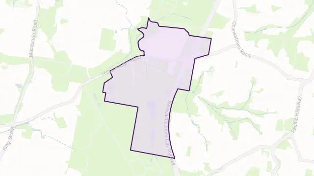 Hillsborough Area Boundary Map