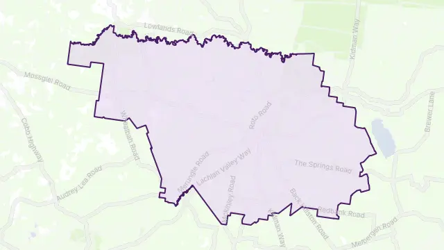 Hillston Area Boundary Map