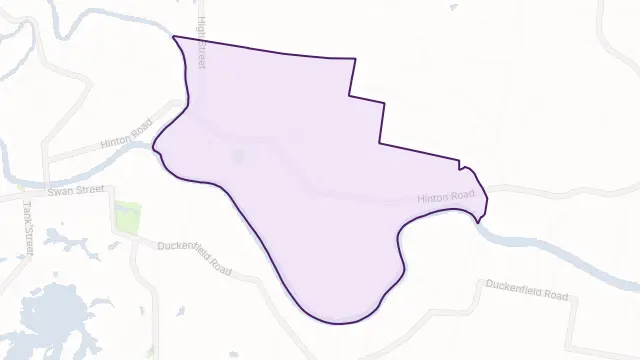 Hinton Area Boundary Map