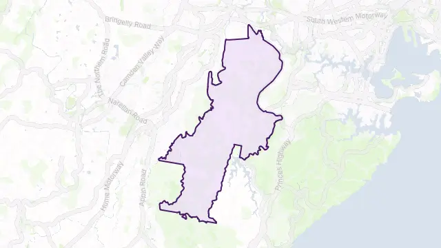 Holsworthy Area Boundary Map