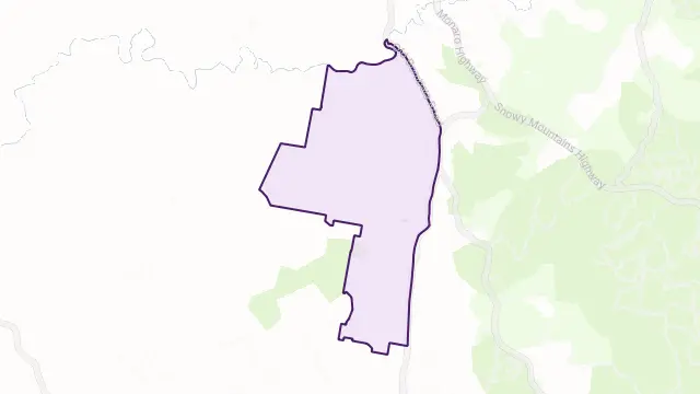 Holts Flat Area Boundary Map
