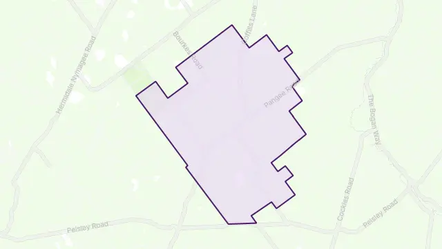 Honeybugle Area Boundary Map