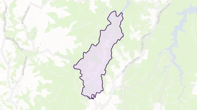 Hornsby Heights Area Boundary Map