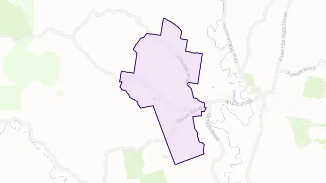 Horse Station Creek Area Boundary Map