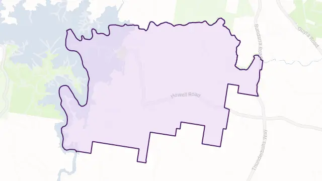 Howell Area Boundary Map