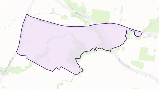 Hoxton Park Area Boundary Map
