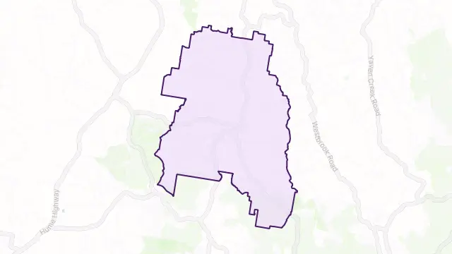Humula Area Boundary Map