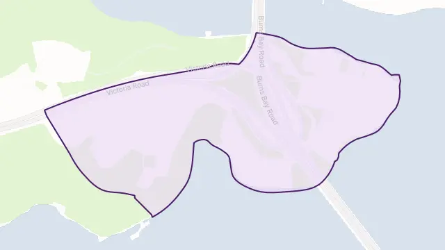 Huntleys Point Area Boundary Map
