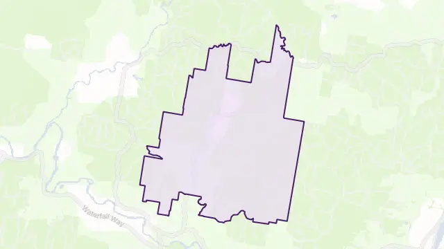 Hydes Creek Area Boundary Map